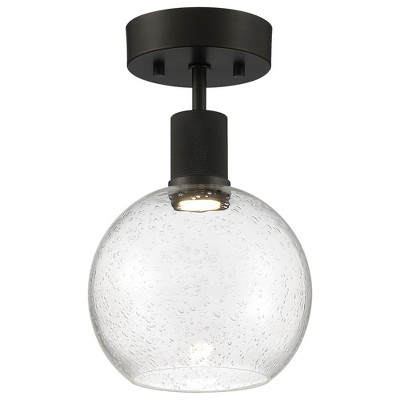 Access Lighting Port Nine 1 - Light Flush Mount in  Matte Black