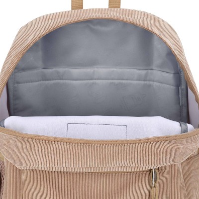 JanSport Backpack Corduroy Gym School 15"-Laptop Cross Town 17"