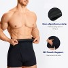 NEBILITY Men Tummy Control Shorts High Waist Slimming Underwear Body Shaper Seamless Belly Girdle Boxer Briefs - 2 of 4