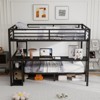 Hrinhom Metal FULL XL Over Twin Bunk Bed With Desk And Charging Station - 3 of 4