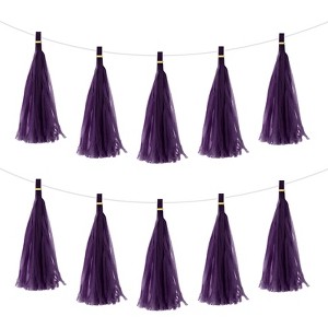 Unique Bargains Party Decoration Reusable Strong Rope Tassel Garland Banner 20 Pcs - 1 of 4