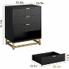 2/3/4/5/6/7 Drawer Dresser with Metal Legs, Wood Dressers Chest Organizer with Wide Storage, Modern Chest of Drawers for Bedroom, Living Room,Hallway - 2 of 4