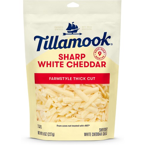 Tillamook Sharp White Cheddar Shredded Cheese - 8oz - image 1 of 3