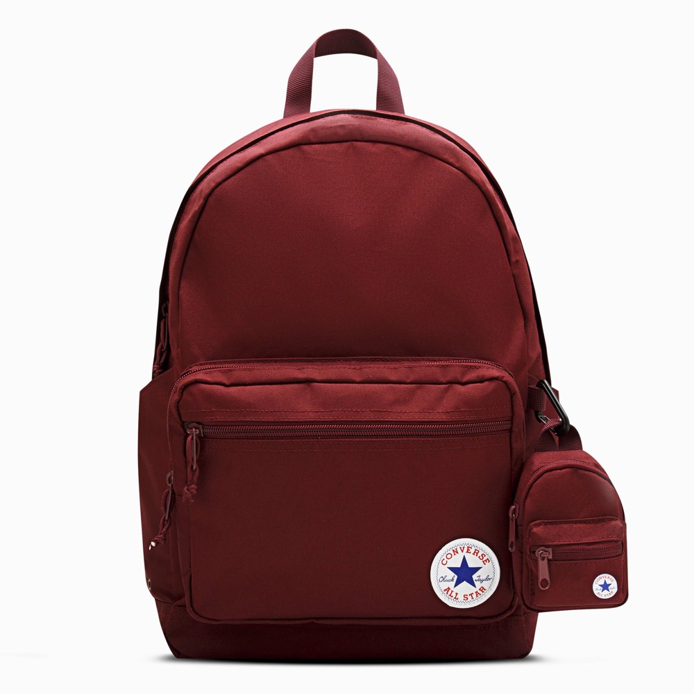 Converse 18'' Go 2 Backpack - Burgundy : Polyester, Water-Resistant, Laptop Sleeve