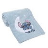Bedtime Originals Disney Stitch Blue Soft Fleece Appliqued Baby Blanket - 4 of 4