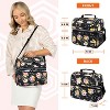 OPUX Double Decker Lunch Box Men Women, Insulated Leakproof Cooler Bag Adult Work, Dual Compartment Pail Tote Boys Girls Kids - 3 of 4