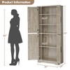70" Tall Pantry Cabinet, Kitchen Pantry Storage Cabinets with 2 Door and 3 Adjustable Shelves - 2 of 4