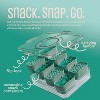 LunaLulinlk 8-compartment tray with lid, portable snack tray with handles and plates, green - 4 of 4
