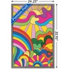 Trends International Hey Happy - Psychedelic Landscape Framed Wall Poster Prints - 3 of 4