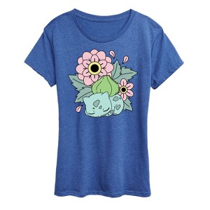 Women's - Pokémon - Bulba Flowers Short Sleeve Graphic T-Shirt - 1 of 4