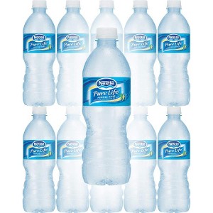 Nestle Water, Pure Life, Purified Water, 16.9 Fl Oz Bottle (Pack of 10, Total Of 169 Fl Oz) 16.9 Fl Oz (Pack of 10) - 1 of 2
