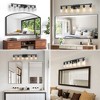 37" Modern 6-Light Bathroom Vanity Light Fixture with Clear Glass Shades, Perfect for Bathroom, Vanity, and Dressing Area Lighting (No Bulbs) - 4 of 4