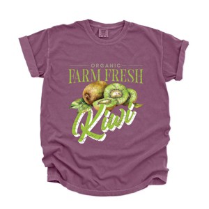 Simply Sage Market Farm Fresh Kiwi Watercolor Garment Dyed Tee - 1 of 4