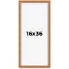 PosterPalooza | Panoramic Classic Brown Picture Frame - UV Acrylic, Foam Board Backing, Hanging Hardware - 2 of 4