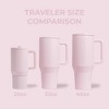 HydroJug Traveler - Water Bottle with Handle & Flip Straw - Leak Resistant Tumbler, Insulated, Stainless Steel & Rubber Base - 4 of 4