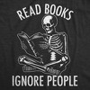 Mens Funny T Shirts Read Books Ignore People Sarcastic Reading Graphic Novelty Tee For Men - Crazy Dog Men's T Shirt - 2 of 4