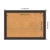 Amanti Art Cyprus Walnut Wood Framed Corkboard, Natural Cork - 4 of 4