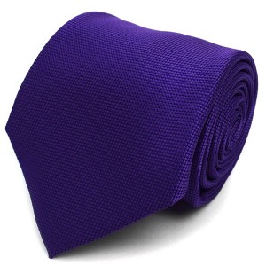 Men's Solid Color Microfiber Poly Woven 3.25 Inch Wide And 57 Inch Long Necktie - 1 of 4