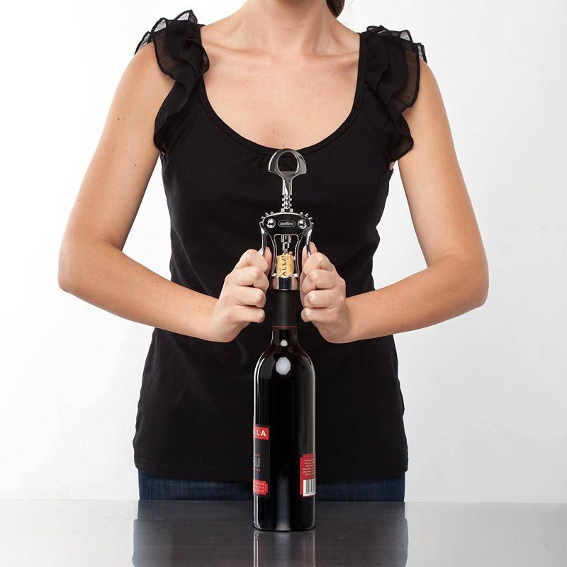 ZYLISS Easy Corkscrew Wine Opener 7.5&#34; Stainless Steel E930046U, 5 of 8
