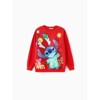 Disney Stitch Christmas Matching Family Sweatshirt Red - 3 of 4