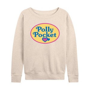Women's - Polly Pocket - Polly Pocket Color Logo Lightweight French Terry Slouchy - 1 of 4