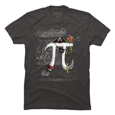 Men's Design By Humans Pirate Pi Day By MudgeStudios T-Shirt