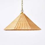 Tapered Rattan Ceiling Light Brown - Threshold™ designed with Studio McGee