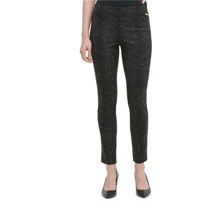 Calvin Klein Womens Snake-Print Casual Leggings