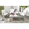 Fresno 4 Piece Patio Outdoor Living Converation Set  - Safavieh - image 2 of 4