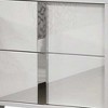 Royal Hampton Nightstand, Glossy White Wood with UV Finish, 2 Drawers, 24 Inch - 3 of 4
