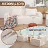 TiramisuBest Loveseat Sofa with Golden Metal Legs, Upholstered Two-Seater Club Couch for Living, Reading, Bedroom, Apartment, White - 3 of 4