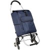 KTMBDW Stair Climber Trolley Dolly, Grocery Cart 3 Wheels Heavy Duty Shopping Hand Truck Made for Condos Apartments, Removable Shopping Oxford - 3 of 4