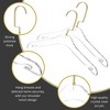HomeCube USA Clear Acrylic Children's Coat Hangers with Gold Hook, Elegant, Durable & Heavy Duty, Perfect For Home & Boutique Use - 3 of 4