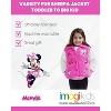 Disney Minnie Mouse Girls Varsity Faux Fur Faux Sherling Jacket Toddler - 4 of 4