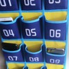 Kore Design Hanging Cell Phone Pocket Storage Classroom Organizer, 30-Pockets, Blue/Yellow - 2 of 3