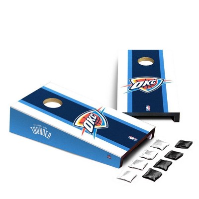 NBA Oklahoma City Thunder Desktop Cornhole Board Set