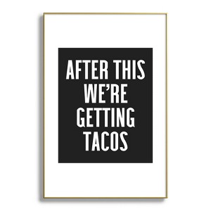 EnvyArt Getting Tacos Metal Framed Art Print - Deny Designs - 1 of 3