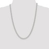 Black Bow Jewelry 5.75mm Sterling Silver Solid Fancy Open Curb Chain Necklace - 2 of 4