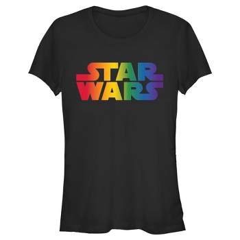 Adult Star Wars Logo Target Classic T-shirt : Pride Rainbow