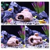 Unique Bargains Ceramic Aquarium Hideaway Rock Cave Fish Tank Decoration Light Brown 4.57"x3.9"x2.99" - 4 of 4