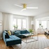 Airsurfer 52-Inch Gold Ceiling Fans with Remote - 3 of 4