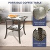 YARDSIGHT 2-Person All-Weather Wicker Patio Chat Set: 2 Chairs, 2 Ottomans & Glass-Top Coffee Table - 4 of 4
