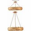 Crystorama Lighting Broche 6 - Light Pendant in  Antique Gold - 3 of 4