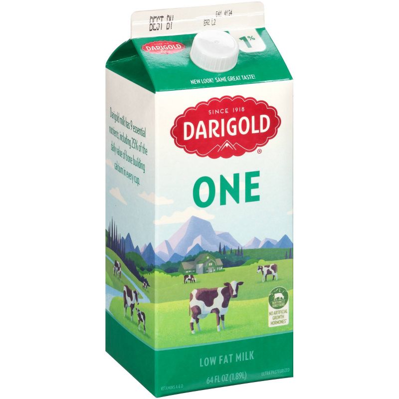Darigold 1% Milk - 0.5gal, 2 of 3