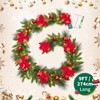9 FT Artificial Christmas Garland: Suitable for Home Stair Railing, Indoor & Wedding Party Christmas Decorations (Batteries Not Included) - 2 of 4