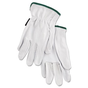 MCR Safety Grain Goatskin Driver Gloves, White, Medium, 12 Pairs - 1 of 1