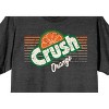 Orange Crush Slant Logo With Pinstripe Crew Neck Short Sleeve Dark Gray Heather Women's T-shirt - image 2 of 3