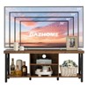 Itopfox Rustic Brown TV Stand for 55 Inch TVs, Open Shelf Media Console for Living Room, Entertainment Room, Farmhouse Style - 4 of 4