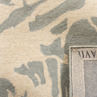 Elegant Gray Hand-Tufted Wool 3' x 5' Rectangular Area Rug