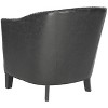 Evander Club Chair - MCR4732A - Antique Black - Safavieh - 3 of 4